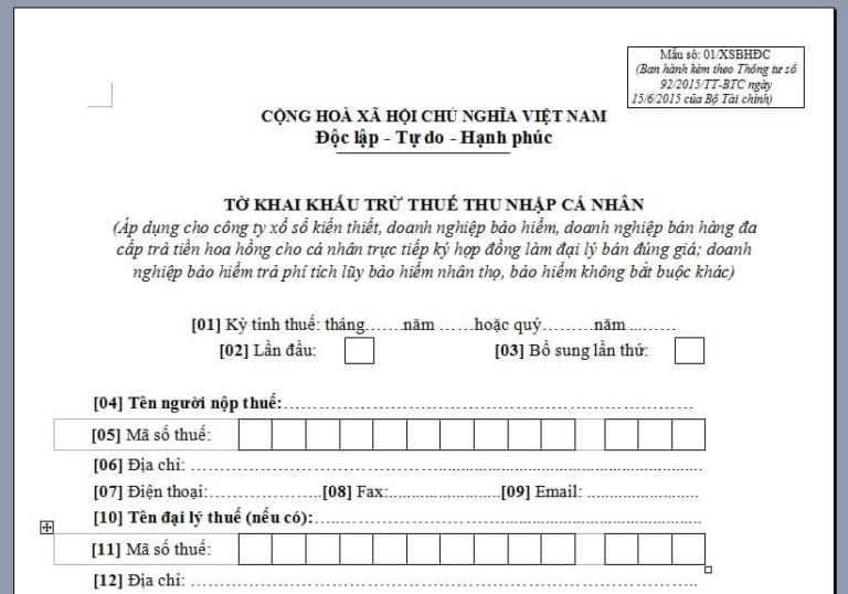 Quy định và cách tính khấu trừ 10% thuế thu nhập cá nhân 