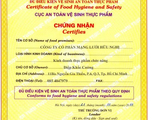 Xin giấy phép vệ sinh an toàn thực phẩm ở đâu?