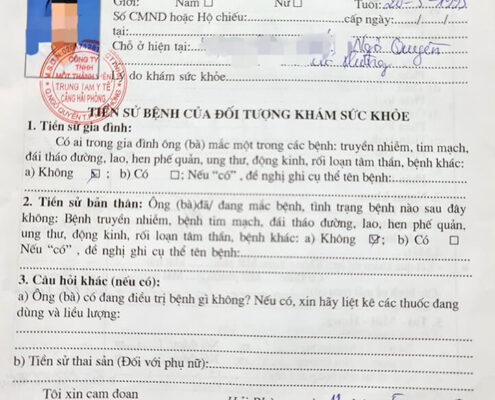 Mua giấy khám sức khỏe có sẵn, giấy khám sức khỏe giả có thể đi tù