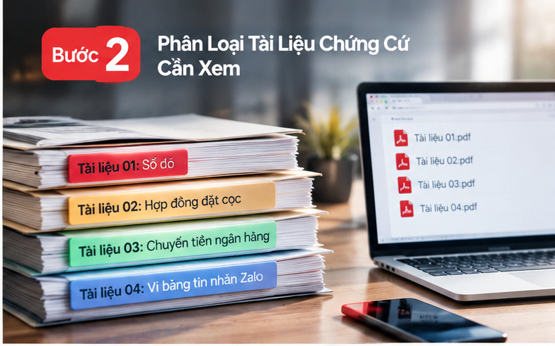 Bước 2: Phân Loại Tài Liệu Chứng Cứ Cần Xem