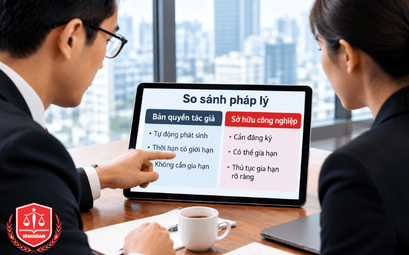 Bản Quyền Tác Giả Có Thời Hạn Bao Lâu Theo Luật Hiện Hành? 8 Phân biệt rành mạch giữa bản quyền tác giả không gia hạn và quyền sở hữu công nghiệp có gia hạn.