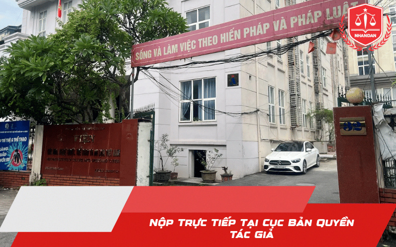 Tác giả nộp hồ sơ trực tiếp tại Cục Bản quyền tác giả.