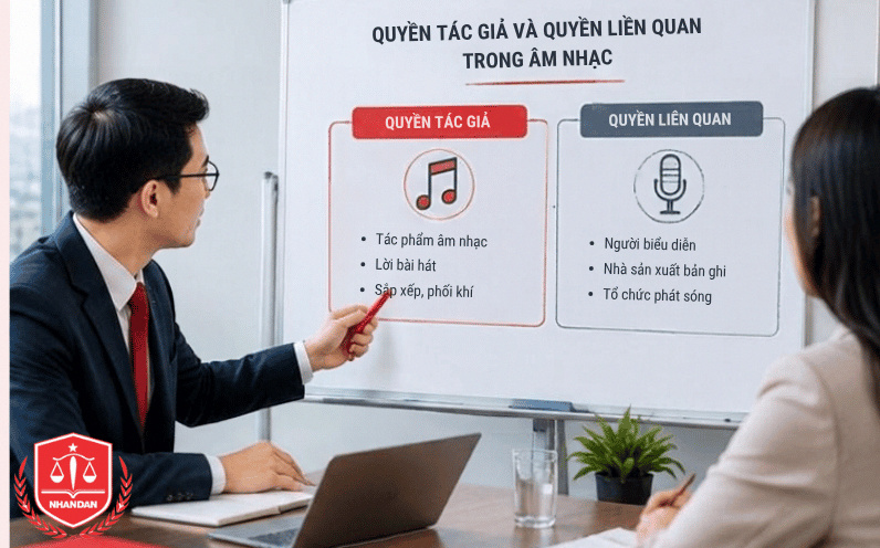 Chuyên gia pháp lý tư vấn phân định rõ ràng giữa quyền tác giả và quyền liên quan.