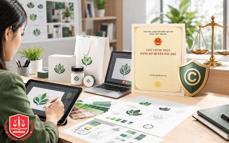 Quyền tác giả bảo hộ tính nguyên gốc của hình thức đồ họa và phát sinh tự động khi tác phẩm được định hình. (Ảnh minh họa)
