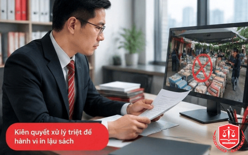 Sử dụng công cụ pháp lý và vi bằng để bảo vệ bản quyền sách trước nạn in lậu.