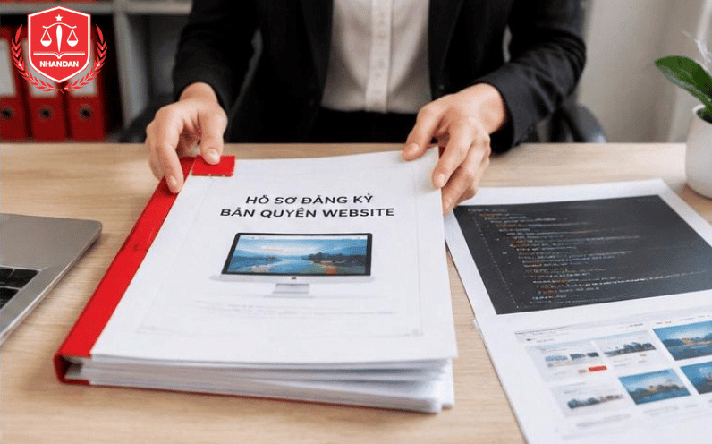 Bộ hồ sơ đăng ký bản quyền website đầy đủ các thành phần theo quy định của Cục Bản quyền tác giả. (Ảnh minh họa)