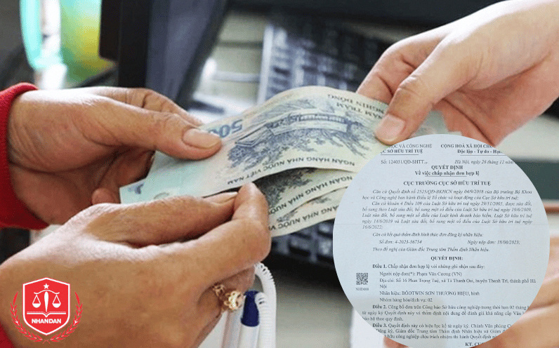Sau khi đơn có kết quả thẩm định nội dung đạt yêu cầu, người nộp đơn phải nộp bổ sung một số khoản phí (Ảnh chỉ mang tính chất minh họa).