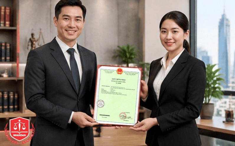 Giấy chứng nhận đăng ký nhãn hiệu chính thức xác lập quyền độc quyền sở hữu trí tuệ cho doanh nghiệp (ảnh mang tính chất minh họa).