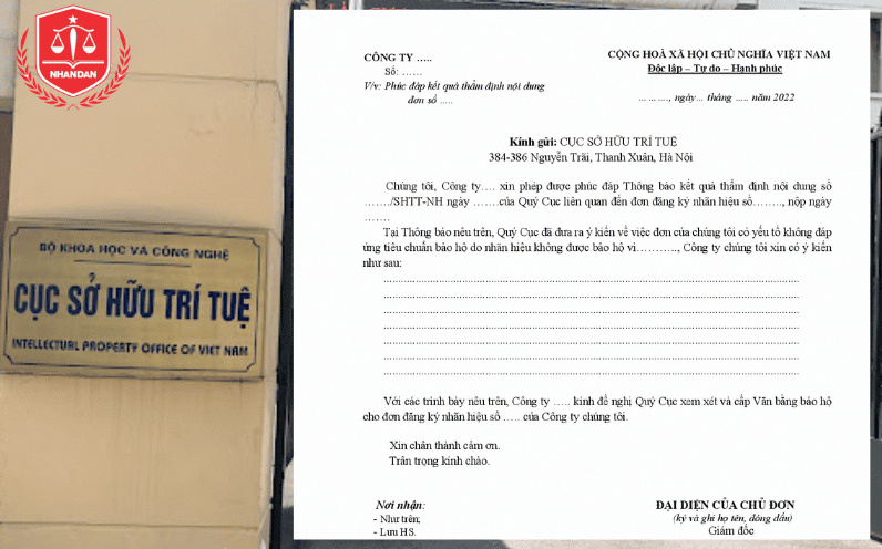 Hướng Dẫn Đăng Ký Thương Hiệu Tại Hà Nội Đầy Đủ Thủ Tục Và Chi Phí 11 Mẫu công văn phúc đáp đơn đăng ký nhãn hiệu