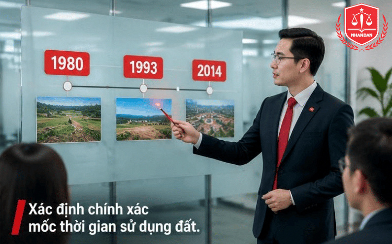 Phân tích chi tiết các mốc thời gian sử dụng đất quyết định điều kiện cấp sổ đỏ.