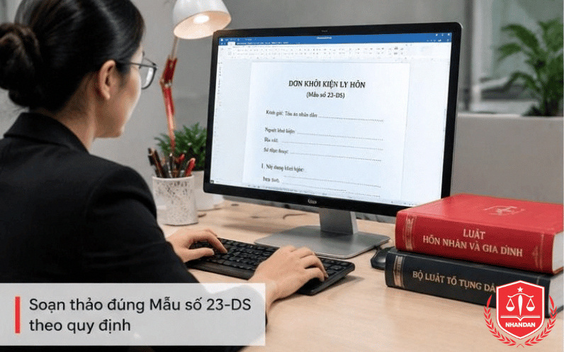Đơn khởi kiện ly hôn đơn phương bắt buộc phải tuân thủ đúng biểu mẫu pháp lý do cơ quan thẩm quyền ban hành.