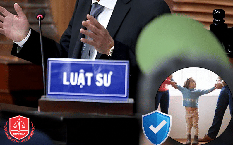 Luật sư đại diện tham gia trực tiếp tại phiên tòa, bảo vệ vững chắc quyền nuôi con và phân chia tài sản.