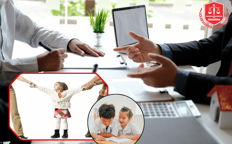 Thảo luận phương án giành quyền nuôi con.