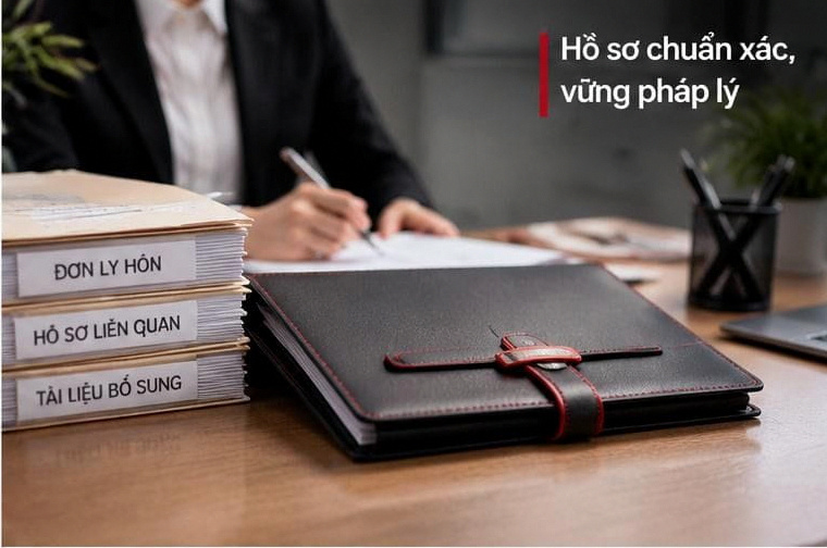 Quy trình rà soát và soạn thảo hồ sơ ly hôn được thực hiện bởi đội ngũ chuyên viên pháp lý giàu kinh nghiệm.