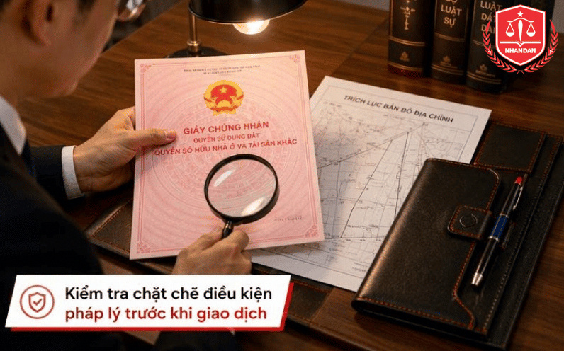Chuyên gia pháp lý trực tiếp thẩm định tính hợp lệ của tài sản và tra cứu quy hoạch.(Ảnh mang tính chất minh họa)