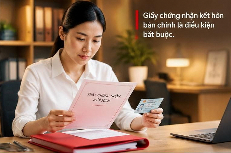Thẩm phán và luật sư đối chiếu kỹ lưỡng Giấy chứng nhận kết hôn bản chính trong giai đoạn thụ lý.(Ảnh minh họa)