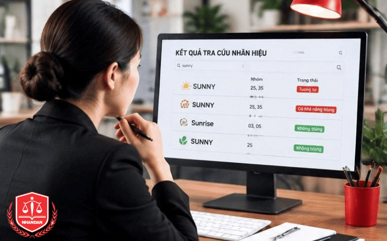 Chuyên gia tiến hành tra cứu chuyên sâu trên cơ sở dữ liệu Cục SHTT để đánh giá khả năng bảo hộ.