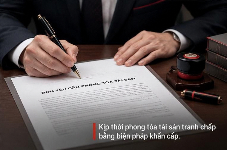 Yêu cầu khẩn cấp tạm thời giúp ngăn chặn ngay lập tức hành vi tẩu tán tài sản.(Ảnh minh họa)