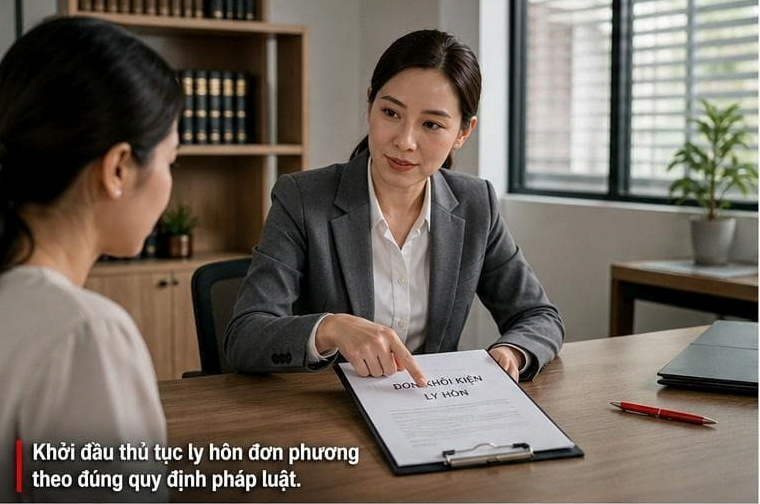 Ly hôn đơn phương là gì? Luật sư hướng dẫn khách hàng các thủ tục pháp lý cơ bản khi tiến hành ly hôn đơn phương.(Ảnh minh họa)