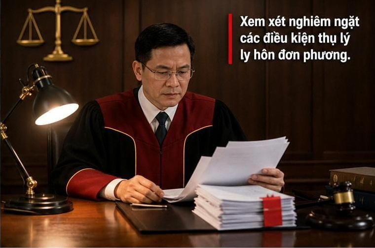 Thẩm phán nghiên cứu hồ sơ và đánh giá các căn cứ pháp lý trước khi thụ lý vụ án.