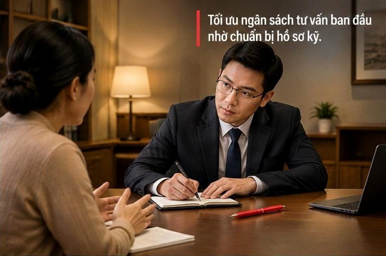 Phí Luật Sư Giải Quyết Tranh Chấp Quyền Nuôi Con Cập Nhật 2026 3 Buổi tư vấn ban đầu giúp thân chủ định hướng chiến lược thu thập chứng cứ hiệu quả.