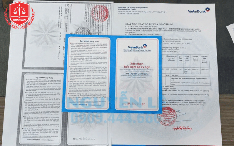 Một số giấy tờ chứng minh năng lực tài chính.