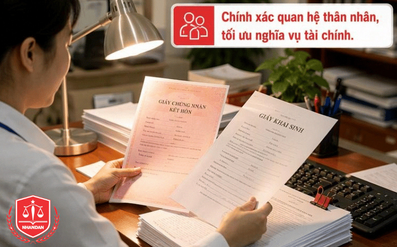 Chuẩn bị đầy đủ giấy tờ chứng minh quan hệ nhân thân giúp người dân được miễn 100% thuế thu nhập cá nhân và lệ phí trước bạ.(Ảnh minh họa)