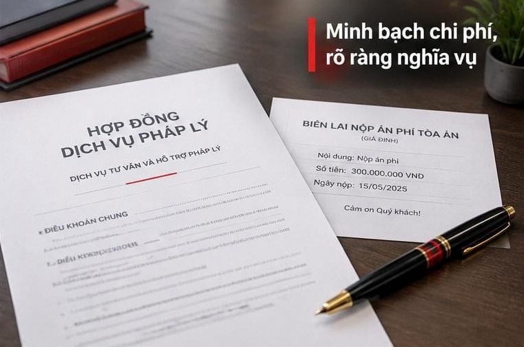 Sự minh bạch giữa thù lao dịch vụ pháp lý và án phí nhà nước đảm bảo quyền lợi tối đa cho khách hàng.(Ảnh minh họa)