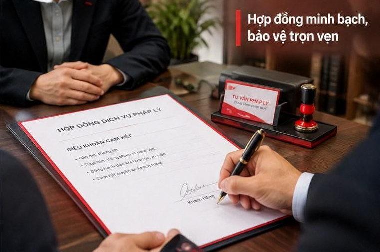 Việc ký kết Hợp đồng dịch vụ pháp lý minh bạch là cơ sở bảo vệ quyền lợi hợp pháp cho khách hàng.(Ảnh minh họa)