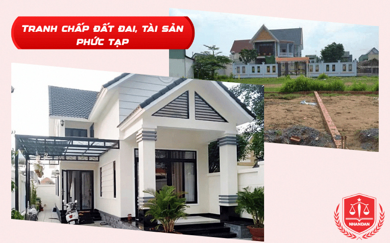 Chi phí thuê dịch vụ giải quyết tranh chấp đất đai tài sản phức tạp khi ly hôn
